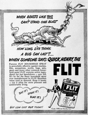 Flit ad by Dr. Seuss